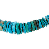 Jay King Sterling Silver Heavenly Well Lake Turquoise Disc Necklace 18" .925